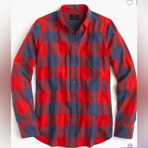 J. Crew Boy’s Bold Red and Blue Buffalo Check button down